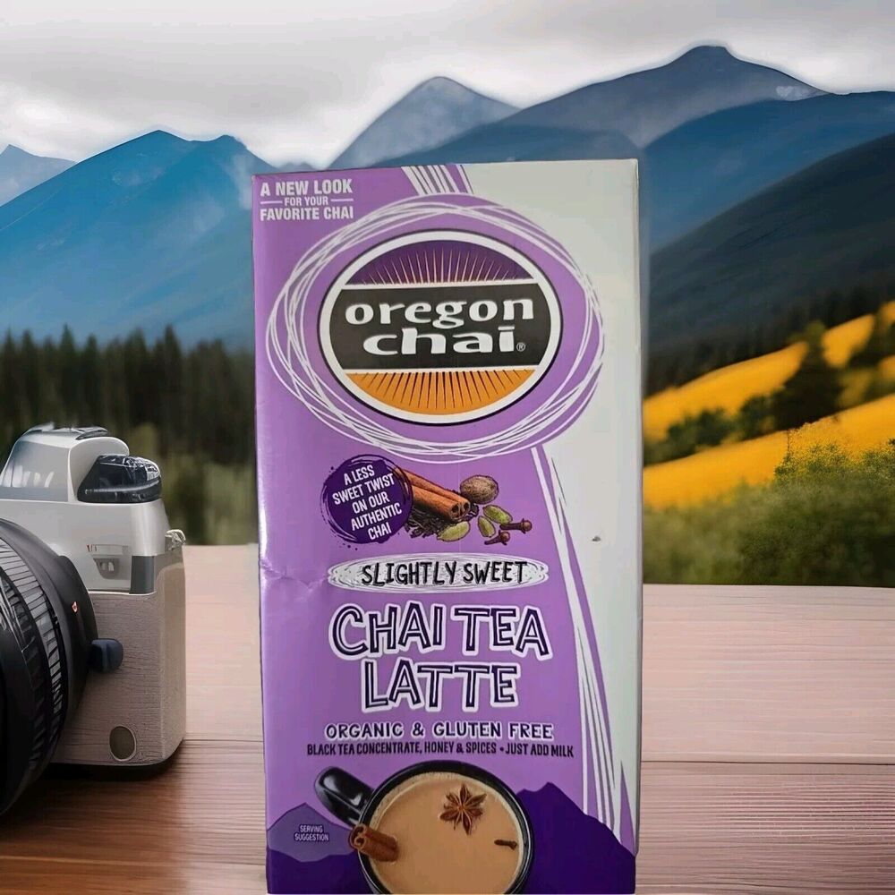 6 Oregon Chai Tea Latte 32 0z Slightly Sweet 45 Calories 11g Sugar Per Serving